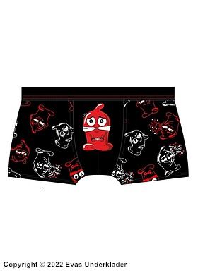 Boxershorts, myk bomull, kondommønster